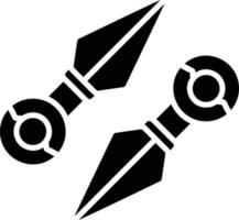 diseño de icono creativo kunai vector