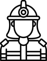 Firefighter Creative Icon Design vector