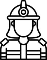 diseño de icono creativo de bombero vector