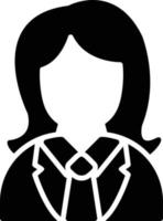 Female Worker Creative Icon Design vector