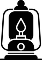 Oil Lamp Creative Icon Design vector