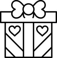 diseño de icono creativo de regalo de boda vector