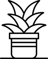 Plant Pot Creative Icon Design vector