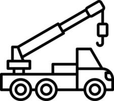 Crane Truck Creative Icon Design vector