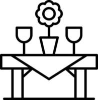 diseño de icono creativo de mesa vector