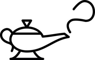 Magic Lamp Creative Icon Design vector