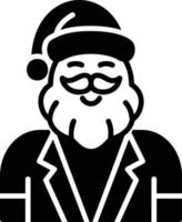 diseño de icono creativo de santa claus vector