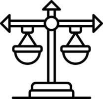 Balance Scale Creative Icon Design vector