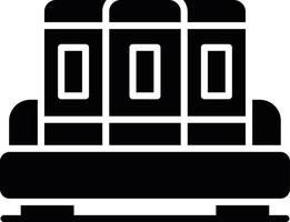 Book Shelf Creative Icon Design vector