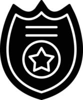 diseño de icono creativo de placa de policía vector