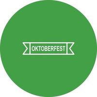 icono de vector de banner de oktoberfest