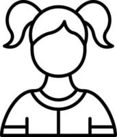 Girl Creative Icon Design vector