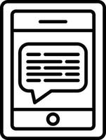 Message On Phone Creative Icon Design vector