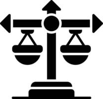 Balance Scale Creative Icon Design vector