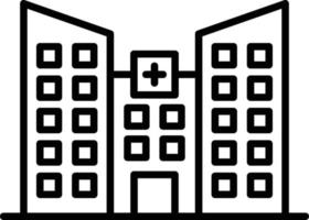 diseño de icono creativo de propiedad de hospital vector