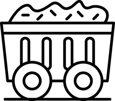 diseño de icono creativo de minería vector