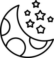 Moon Creative Icon Design vector