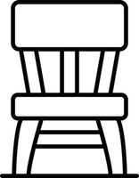 Wooden Chair Creative Icon Design vector