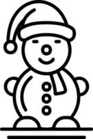 Snowman Creative Icon Design vector