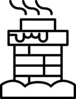 Chimney Top Creative Icon Design vector