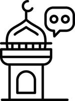 Minaret Creative Icon Design vector