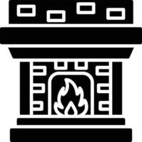 Fireplace Creative Icon Design vector