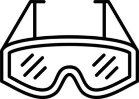 gafas de laboratorio diseño de icono creativo vector