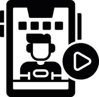 Online Streaming Creative Icon Design vector