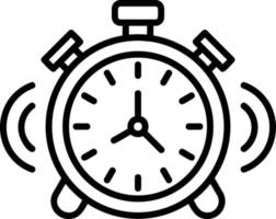 Alarm Clock Creative Icon Design vector