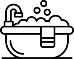 Bathtub Creative Icon Design vector