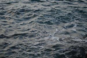 Close up water, sea water, small waves photo