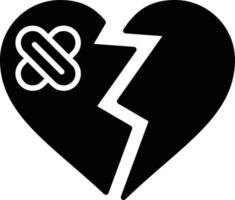 Broken Heart Creative Icon Design vector