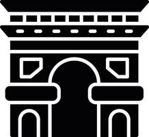 diseño de icono creativo de arc de triomphe vector