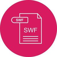 icono de vector de swf