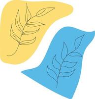 leaf liner art vector