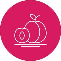 Apricot Vector Icon