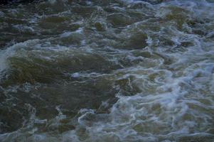 Stormy waves, water close up, storm, dark water. photo