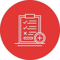 Medical Examination List Vector Icon