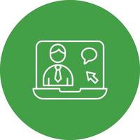 Online Interview Vector Icon