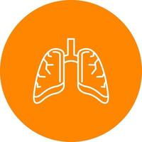 icono de vector de pulmones