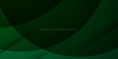 Modern dark green circle geometric background. Dynamic shapes composition. Eps10 Vector illustration