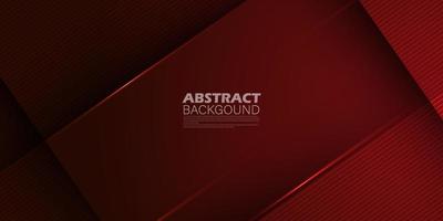 Abstract dark background with red sharp lines and stripes. 3d look with shadow and light elements.Eps10 vector