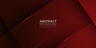 Abstract dark background with red sharp lines and stripes. 3d look with shadow and light elements.Eps10 vector