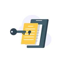 Concept is data security Access,Internet security,Data protection vector