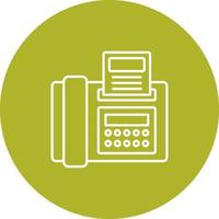 icono de vector de fax