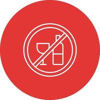 No Drinking Vector Icon