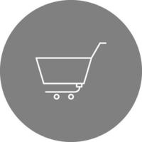 Unique Empty Cart Vector Icon