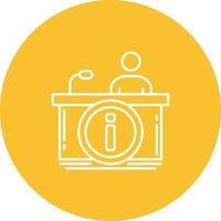 Information Desk Vector Icon