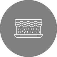 Unique Cream Cake Vector Icon