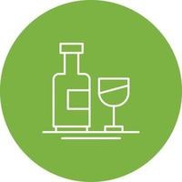 icono de vector de botella de vino